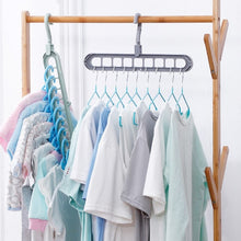 将图片加载到图库查看器，Magic Multi-port Support Circle Clothes Hanger Clothes Drying Rack Multifunction Plastic Clothes Hangers Home Storage Hangers
