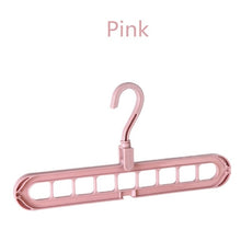 将图片加载到图库查看器，Magic Multi-port Support Circle Clothes Hanger Clothes Drying Rack Multifunction Plastic Clothes Hangers Home Storage Hangers
