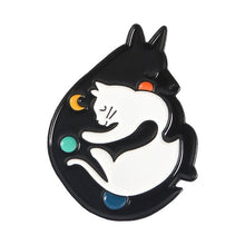 将图片加载到图库查看器，Meow Cat Kindergarten Enamel Pins Box Kitten Hugging Cats Badge Custom Brooch Bag Clothes Lapel Pin Cartoon Animal Jewelry Gift
